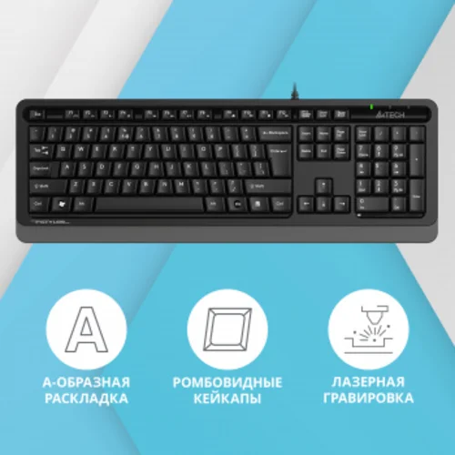 Клавиатура A4Tech Fstyler FKS10 черный/серый USB Клавиатура A4Tech Fstyler FKS10 черный/серый USB